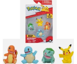 Pack 4 figuras pokemon iniciales de kanto