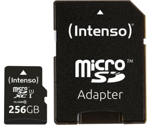 Intenso 3423492 Micro SD UHS-I Premium 256G c/adap