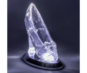 Lámpara 3d paladone cenicienta zapato de cristal
