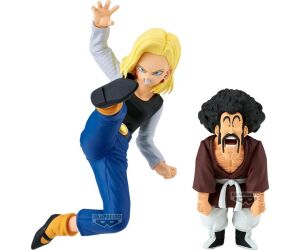 Figura banpresto dragon ball z match makers android 18 vs mr. satan (vs mighty mask)