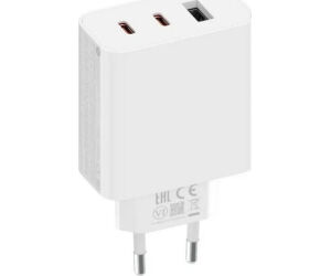 Cargador xiaomi 2c1a gan 67w trio - 2 x usb c 1 x usb a - con cable - color blanco