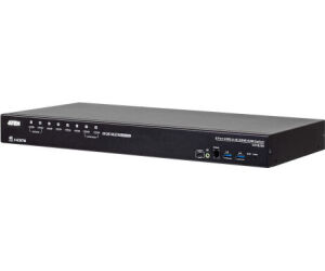 Aten 8-port Usb True 4k Hdmi Kvm Switch With Usb 3.0 Peripheral Support And Broadcast Mode (cs18208-at-g)(cp3)