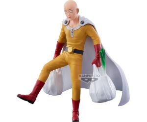 Figura banpresto one punch man one punch life saitama 20cm