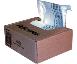 Pack 100 Bolsas Residuos Para Destructora 28 Litros Fellowes 36052