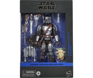 Figura hasbro star wars the black series the mandalorian and grogu