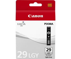 Cartucho tinta canon pgi - 29lgy gris claro pixma pro 1