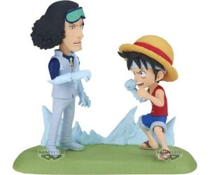 Figura banpresto one piece world collectable figure log stories monkey.d.luffy vs kuzan 9cm
