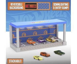 Vitrina expositor con luz paladone hot wheels