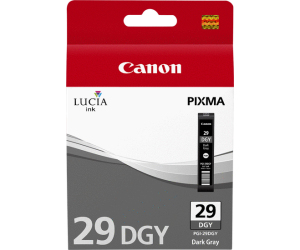 Cartucho tinta canon pgi - 29dgy gris oscuro pixma pro 1