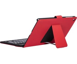 Funda silver ht para tablet samsung tab a8 10.4 pulgadas 2022 con teclado bluetooth roja