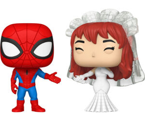 Funko pop marvel superhero couples spider - man & mary jane