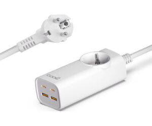 Cargador Cool 5 Puertos 65w White