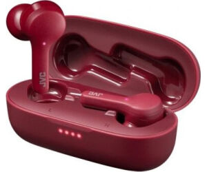 Auriculares Bluetooth JVC HA-A8T con estuche de carga/ Autonomía 6h/ Rojos