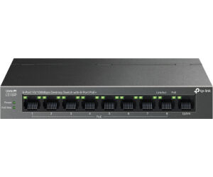 Tp-link Switch De Sobremesa De 9 Puertos 10/100 Mbps Con Poe+ De 8 Puertos Puertos: 8Ã— 10/100 Mbps Poe+, 1Ã— 10/100 Mbps Sin Poe EspecificaciÃ“n: 802.3at/af, 63 W De Potencia Poe, Carcasa De Acero De Sobremesa CaracterÃsticas: Modo De ExtensiÃ“n Para Tr