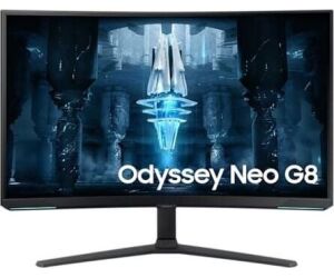 Monitor Gaming Curvo Samsung Odyssey Neo G8 S32BG850NP 32"/ 4K/ 1ms/ 240Hz/ VA/ Regulable en altura/ Negro y Blanco
