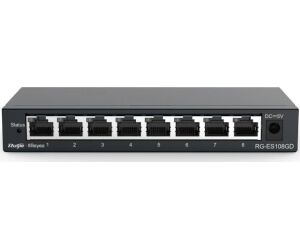 Reyee Unmanaged Switch 8xGb RJ45 Steel Case