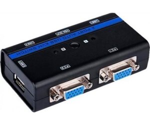 Conmutador KVM SVGA Aisens A111-0064/ 2PC con 1 sólo teclado y ratón