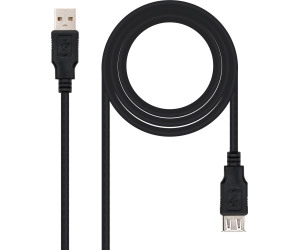 Cable USB A-A M/H 1.8m.