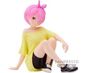 Figura banpresto re: zero starting life in another world relax time ram training style