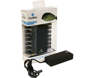 CoolBox Adaptador portátil automático 90W USB 2.1A