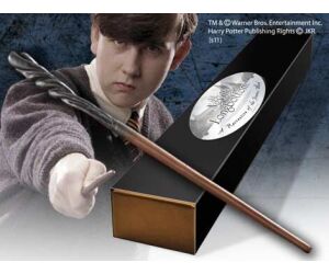 Replica the noble collection harry potter neville longbottom varita con caja y placa de identificacion