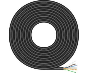 Bobina de Cable RJ45 para Exteriores UTP AWG23 Aisens A135-0675 Cat.6/ 100m/ Impermeable/ Negro