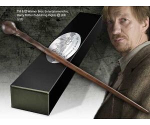 Replica the noble collection harry potter varita de profesor remus lupin varita con caja y placa de identificacion