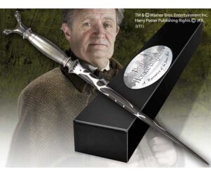 Replica the noble collection harry potter horace slughorn varita con caja y placa de identificacion