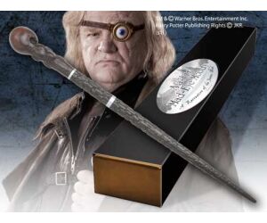 Replica the noble collection harry potter alastor moody varita con caja y placa de identificacion