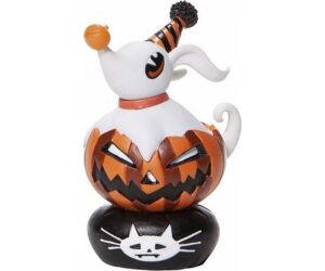 Figura enesco disney pesadilla antes de navidad zero sobre calabaza