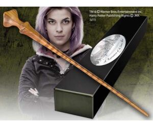 Replica the noble collection harry potter nymphadora tonks varita con caja y placa de identificacion