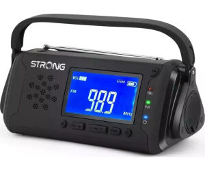 Radio De Emergencia Solar Con Manivela Strong