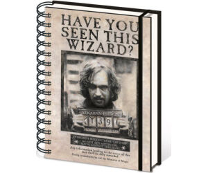Cuaderno A5 Con Espiral Sirius Black Buscado 21 X 15 Cm Pyramid International Redstring Sr72252