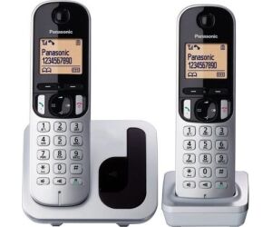 Telfono Inalmbrico Panasonic KX-TGC212PL/ Pack DUO/ Plata