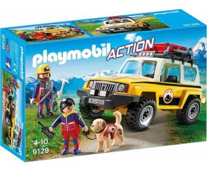 Playmobil vehiculo de rescate en la montaña