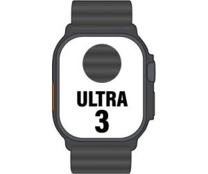 Apple Watch Ultra 3/ GPS/ Cellular/ 49mm/ Caja Titanio Negro/ Correa Ocean Negra