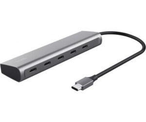 Hub USB Tipo-C Trust Halyx/ 4xUSB Tipo-C/ 1xUSB Tipo-C PD