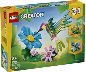 Lego creator 3 animales de juguete en 1 colibrí de colores