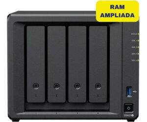 NAS Synology Diskstation DS925+/ 4 Bahías 3.5"- 2.5"/ 16GB DDR4/ Formato Torre
