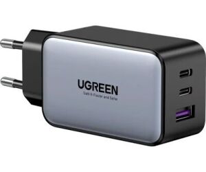 Cargador Ugreen Nexode S Triple 65w Usb-a + Usb-c