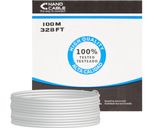 Nanocable Bobina Cable RJ45 CAT5 FTP Rigido 100M