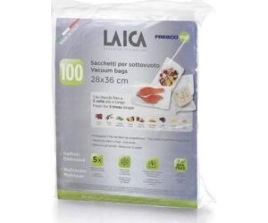 Bolsa para envasar al vacío Laica VT3512/ 28 X 36cm/ 100 bolsas