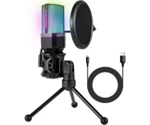 Micrófono Woxter Mic Studio 65 RGB/ USB 2.0