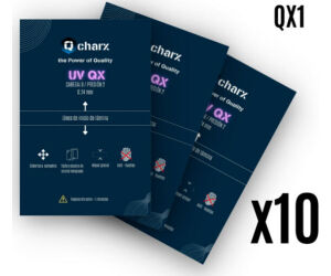 Laminas de fijacion qcharx ultravioleta mate pack 10 para qx1