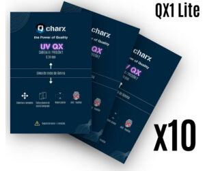 Laminas de fijacion qcharx ultravioleta mate pack 10 para qx1lite