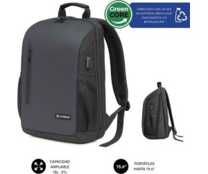 Mochila Subblim Xpand Air Padding Backpack para Portátiles hasta 15.6"/ Puerto USB/ Negro