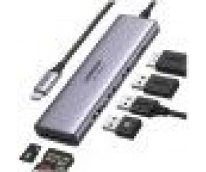 Hub Ugreen 6en1 Usb-c A Hdmi + 3xusb-a + Sd/tf