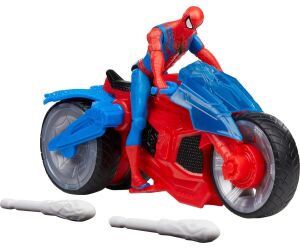 Figura hasbro marvel spider man moto arácnida