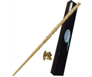 Replica the noble collection harry potter hermione granger varita con caja y placa de identificacion