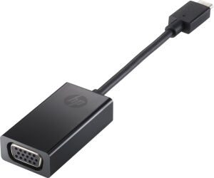 Conversor HP P7Z54AA/ USB Tipo-C Macho - VGA Hembra/ 7.6cm/ Negro